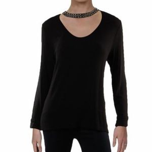 Generation Love Rhinestone Choker Top XS